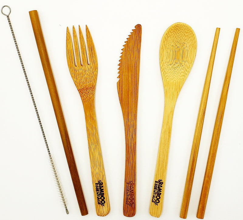 Bamboo Essentials | Bamboo Travel Utensil Set - Middletown Outdoors