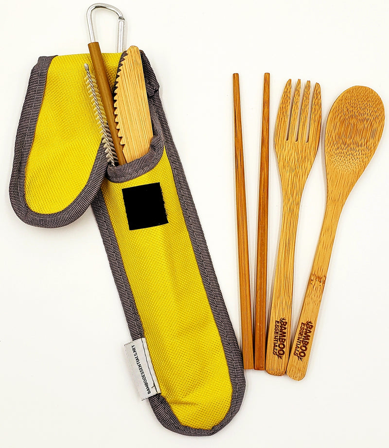 Bamboo Essentials | Bamboo Travel Utensil Set - Middletown Outdoors