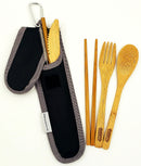 Bamboo Essentials | Bamboo Travel Utensil Set - Middletown Outdoors