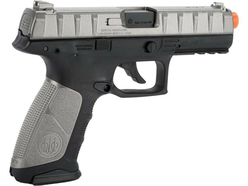 Umarex Beretta APX Airsoft Pistol, CO2 Blowback, 6mm BB, 310FPS - Includes 5 CO2 Capsules & 500 .20G BB's (2274306)