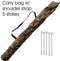 Cooper Hunting 2020 Big Tom Ground Blind with 3D Leafy Mossy Oak/NWTF Obsession Pattern Designed for Still Hunting or Run and Stalk