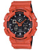 Casio G-Shock GA-100 Military Series Watches, one size | Orange - Middletown Outdoors