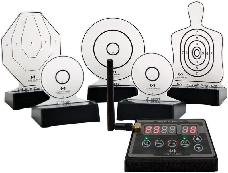 Laser Ammo Interactive Multi Target Training System (i-MTTS) 5 Targets Pack with System Controller