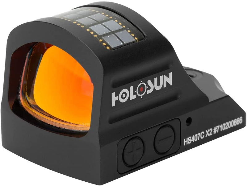 HOLOSUN - HS407C-X2 Classic Open Reflex Red Dot Sight 2 MOA (Black)