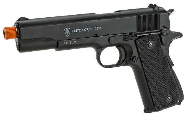 Elite Force 1911 A1 Full Metal Airsoft Pistol, .6mm Cal CO2 Blowback Design, 345 FPS - Includes 5 CO2 Capsules & 500 .20G BB's (2279314) - Middletown Outdoors