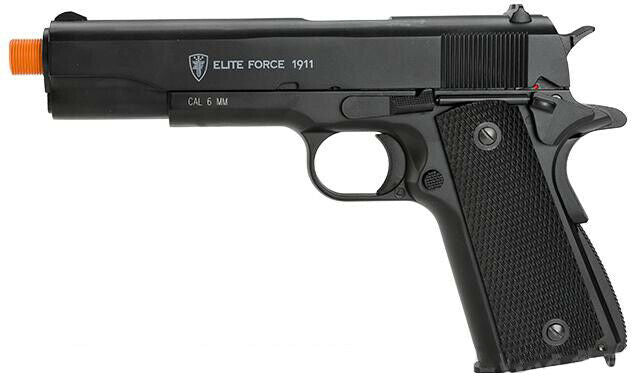 Elite Force 1911 A1 Full Metal Airsoft Pistol, .6mm Cal CO2 Blowback Design, 345 FPS - Includes 5 CO2 Capsules & 500 .20G BB's (2279314)