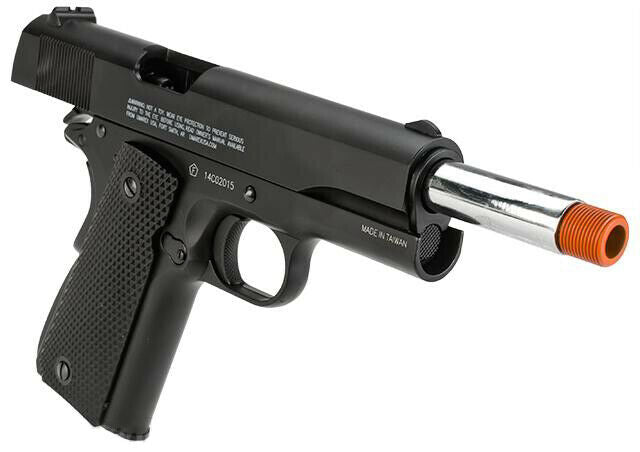 Elite Force 1911 A1 Full Metal Airsoft Pistol, .6mm Cal CO2 Blowback Design, 345 FPS - Includes 5 CO2 Capsules & 500 .20G BB's (2279314)