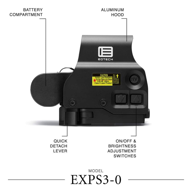 EOTECH Holographic Weapon Sight, black EXPS3-0 Holographic Weapon Sight, Black - Middletown Outdoors