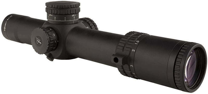 Trijicon RS27-C-1900027 AccuPower Riflescope 34mm Main Tube MOA Segmented-Circle Crosshair Reticle with Green LED, 1-8x28mm, Black - Middletown Outdoors