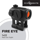 AYIN Sights FireEye 1x22 Tactical/Hunting Red Dot with 1 Inch Riser, Low Profile Mount & Scope Cover - Middletown Outdoors