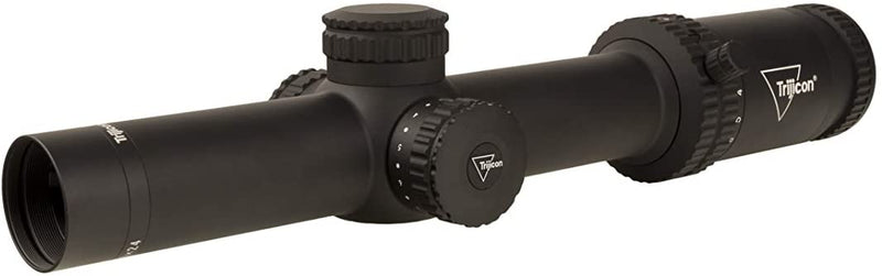 Trijicon Credo 1-6x24 First Focal Plane (FFP) Riflescope with Green MRAD Segmented Circle Reticle, 30mm Tube, Matte Black