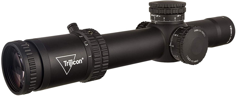 Trijicon Credo 1-8x28 First Focal Plane (FFP) Riflescope with Red/Green MRAD Segmented Circle Reticle, 34mm Tube