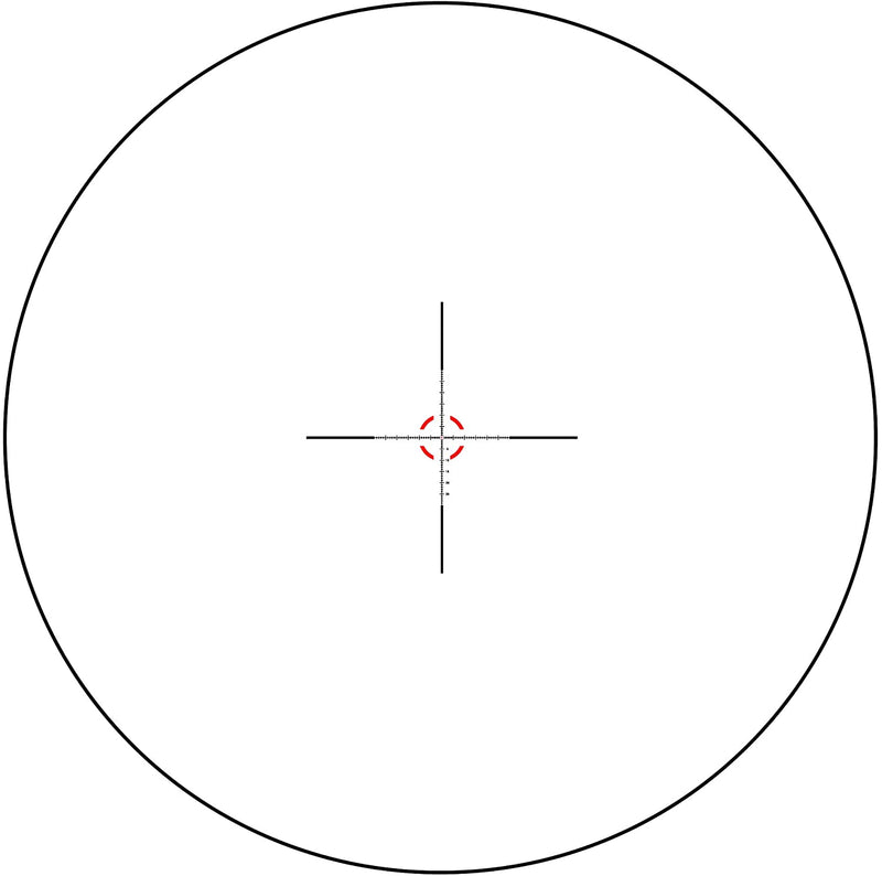 Trijicon Credo 1-8x28 First Focal Plane (FFP) Riflescope with Red/Green MRAD Segmented Circle Reticle, 34mm Tube