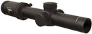 Trijicon Credo 1-6x24 First Focal Plane (FFP) Riflescope with Green MRAD Segmented Circle Reticle, 30mm Tube, Matte Black