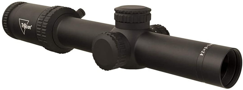 Trijicon Credo 1-6x24 First Focal Plane (FFP) Riflescope with Green MRAD Segmented Circle Reticle, 30mm Tube, Matte Black
