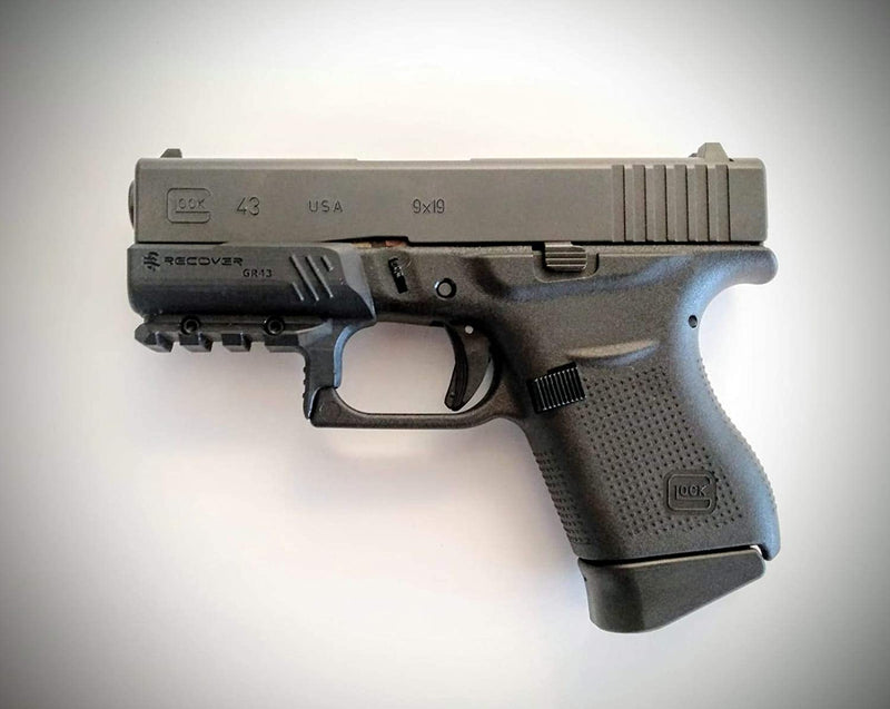 Recover Tactical  GR43, and GR48 Picatinny Rail for The Glock  43, 43x, 48 - Easy Installation, No Mods Required to Your Firearm, no Need for a Gunsmith. Installs in Under 3 Minutes