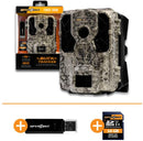 Spypoint Force-Dark Trail Camera, 2 Inch Display Screen, 12MP Camera, 110ft Detection Range, 42 LED IR Flash - Includes 16GB SD Card & SD Card Reader