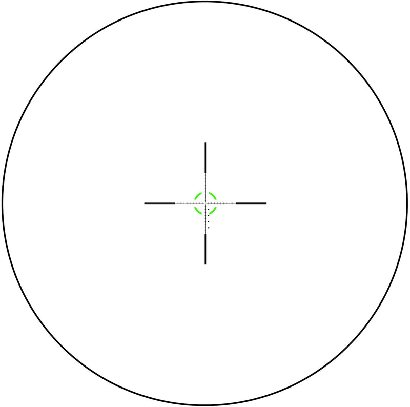 Trijicon Credo 1-8x28 First Focal Plane (FFP) Riflescope with Red/Green MRAD Segmented Circle Reticle, 34mm Tube