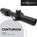 AYIN Sights Centurion 1-6x24 Tactical/Hunting Scope with Tactical Turrets, Throw Lever & Flip Caps - Middletown Outdoors