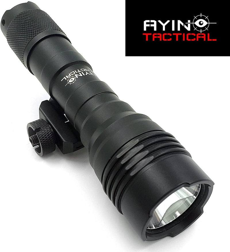 AYIN Tactical Weapon Light for Pistols and Rifles - Rechargeable Rail Mounted Flashlight with Quick Disconnect - Middletown Outdoors