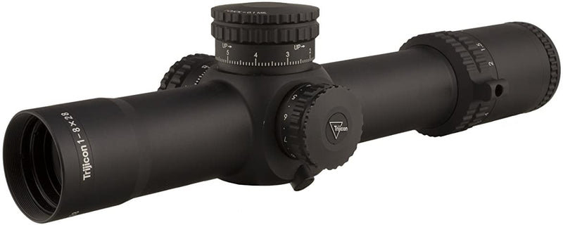 Trijicon RS27-C-1900027 AccuPower Riflescope 34mm Main Tube MOA Segmented-Circle Crosshair Reticle with Green LED, 1-8x28mm, Black - Middletown Outdoors