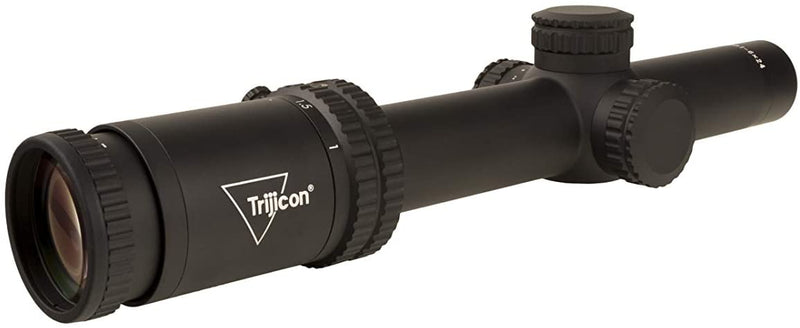 Trijicon Credo 1-6x24 First Focal Plane (FFP) Riflescope with Green MRAD Segmented Circle Reticle, 30mm Tube, Matte Black