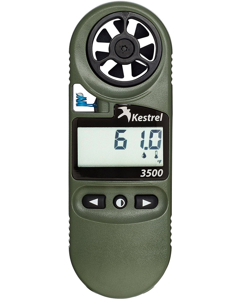 Kestrel 3500 Weather Meter with Night Vision, Olive Drab (OB-KEST-0835NV) - Middletown Outdoors