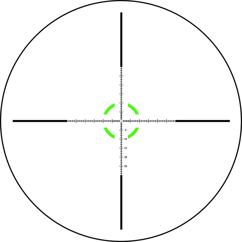 Trijicon Credo 1-8x28 First Focal Plane (FFP) Riflescope with Red/Green MRAD Segmented Circle Reticle, 34mm Tube