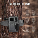 SPYPOINT LINK-MICRO-LTE TWIN PACK of Cellular Trail Cameras 10MP with Low-Glow LEDs for Quality Nighttime Photos, 80’ flash and detection range, 4G/LTE photo transmission (LINK-MICRO-LTE-V-TWIN)