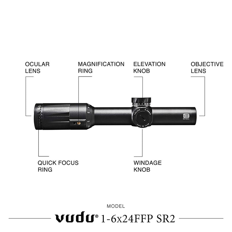 EOTECH Vudu 1-6x24mm Precision Rifle Scope - Middletown Outdoors