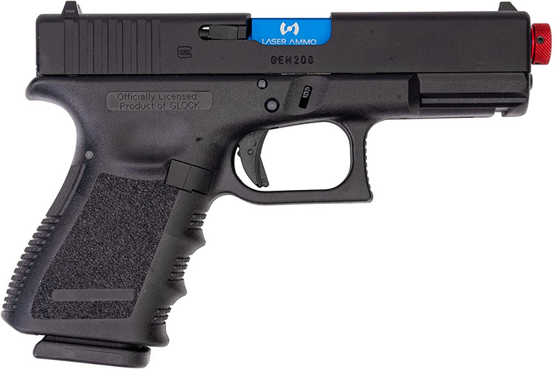 Laser Ammo Glock 19 Recoil Enabled Training Pistol, Green Gas Powered, with Infrared SureStrike™ cartridge (Class I, 3.5mW) - Middletown Outdoors