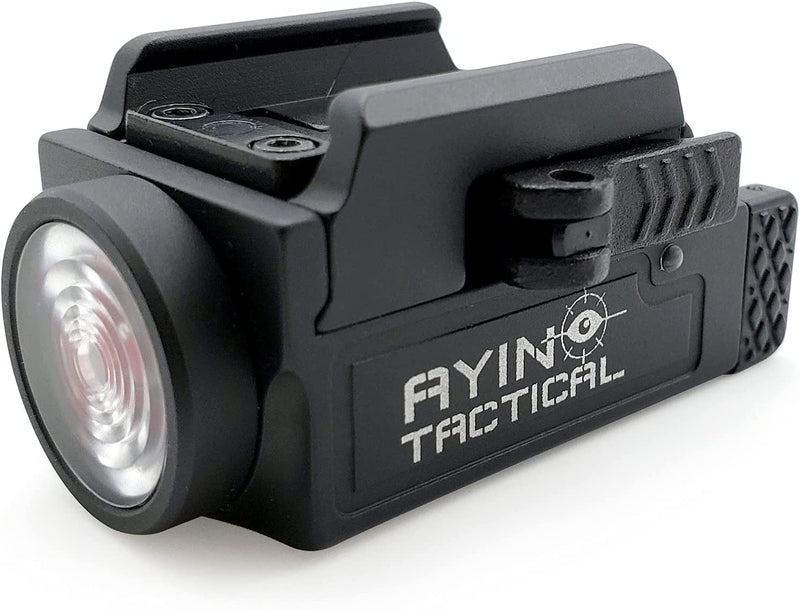 AYIN Tactical Weapon Light for Pistols and Rifles - Rechargeable Rail Mounted Flashlight with Quick Disconnect