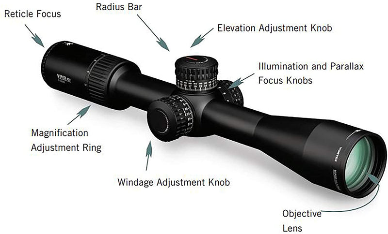 Viper PST Gen II 3-15x44 FFP EBR-7C MOA - Middletown Outdoors