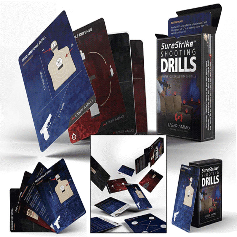 SureStrike Shooting Drills (50 Firearms Training Cards) - Middletown Outdoors