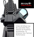 AYIN Tactical 45 Degree Offset Picatinny/Weaver Rail Mount with Quick Disconnect