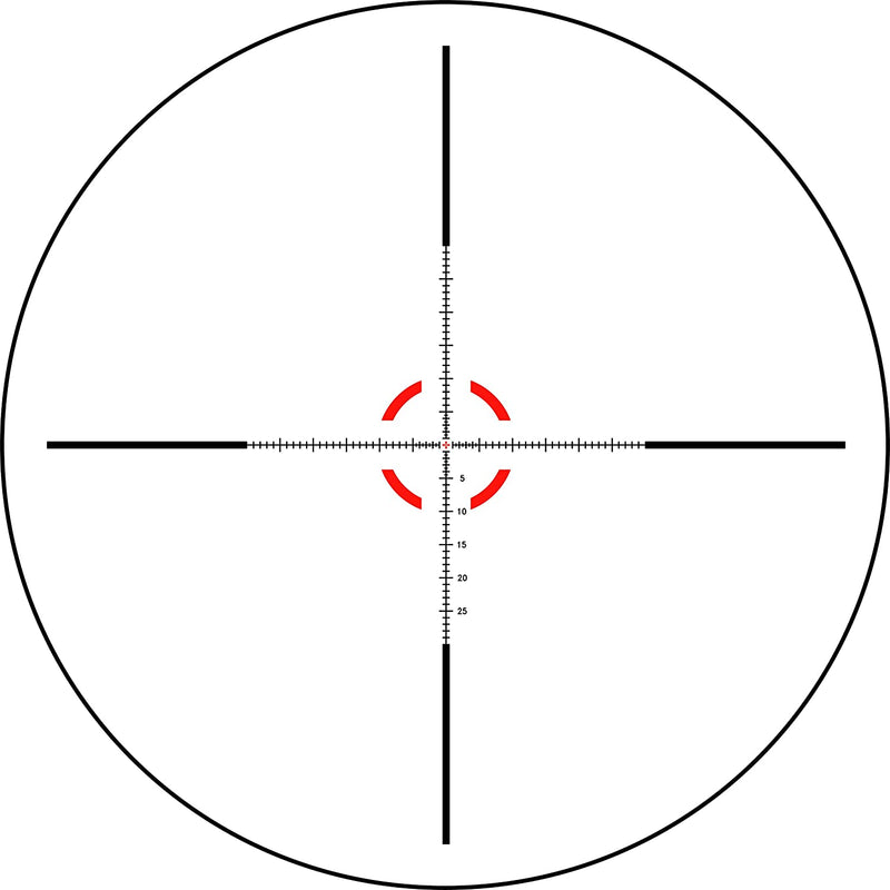 Trijicon Credo 1-8x28 First Focal Plane (FFP) Riflescope with Red/Green MRAD Segmented Circle Reticle, 34mm Tube