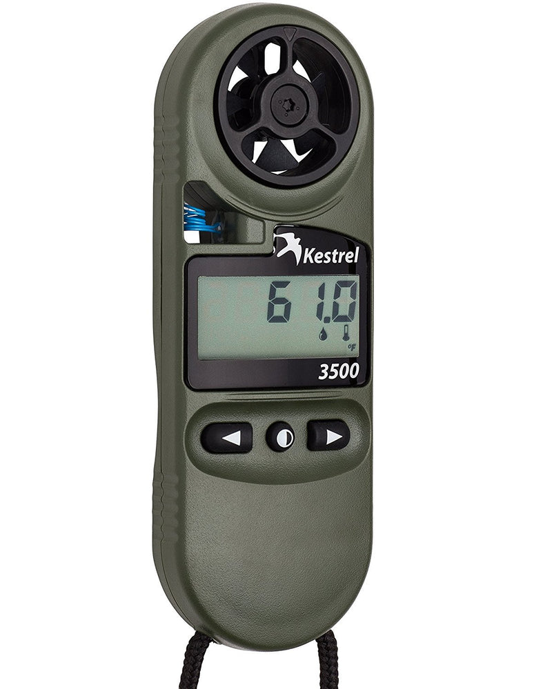Kestrel 3500 Weather Meter with Night Vision, Olive Drab (OB-KEST-0835NV) - Middletown Outdoors