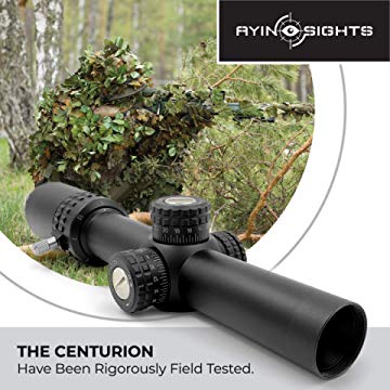 AYIN Sights Centurion 1-6x24 Tactical/Hunting Scope with Tactical Turrets, Throw Lever & Flip Caps - Middletown Outdoors