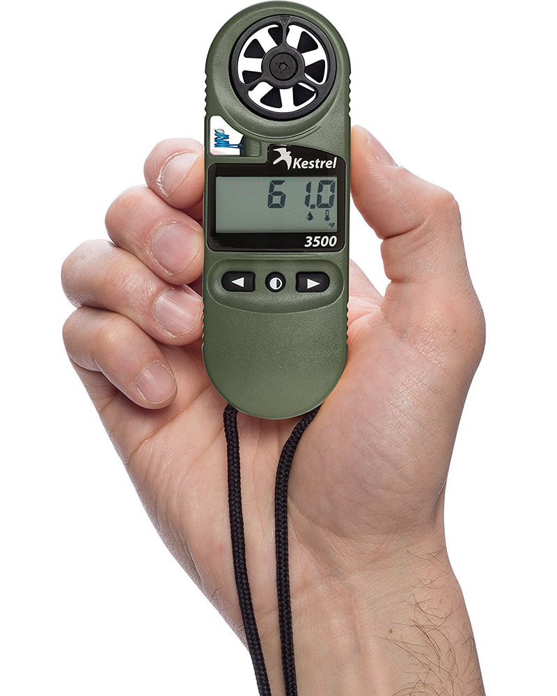 Kestrel 3500 Weather Meter with Night Vision, Olive Drab (OB-KEST-0835NV) - Middletown Outdoors
