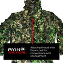 AYIN Ghillie Suit for Men, Hunting Suits for Men, 3D Leaf Bush Gillie Suit Camo for Turkey Hunting, Woodland Gilly Suits, Hooded Gillies for Men or Youth Camo Hunting Suits
