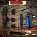 AYIN Tactical Weapon Light for Pistols and Rifles - Rechargeable Rail Mounted Flashlight with Quick Disconnect