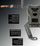 2022 Spypoint FLEX Multi-Carrier Cellular Trail Camera - 1080p Video Resolution, 33MP Photo Transmission, 100ft Detection Range - Middletown Outdoors