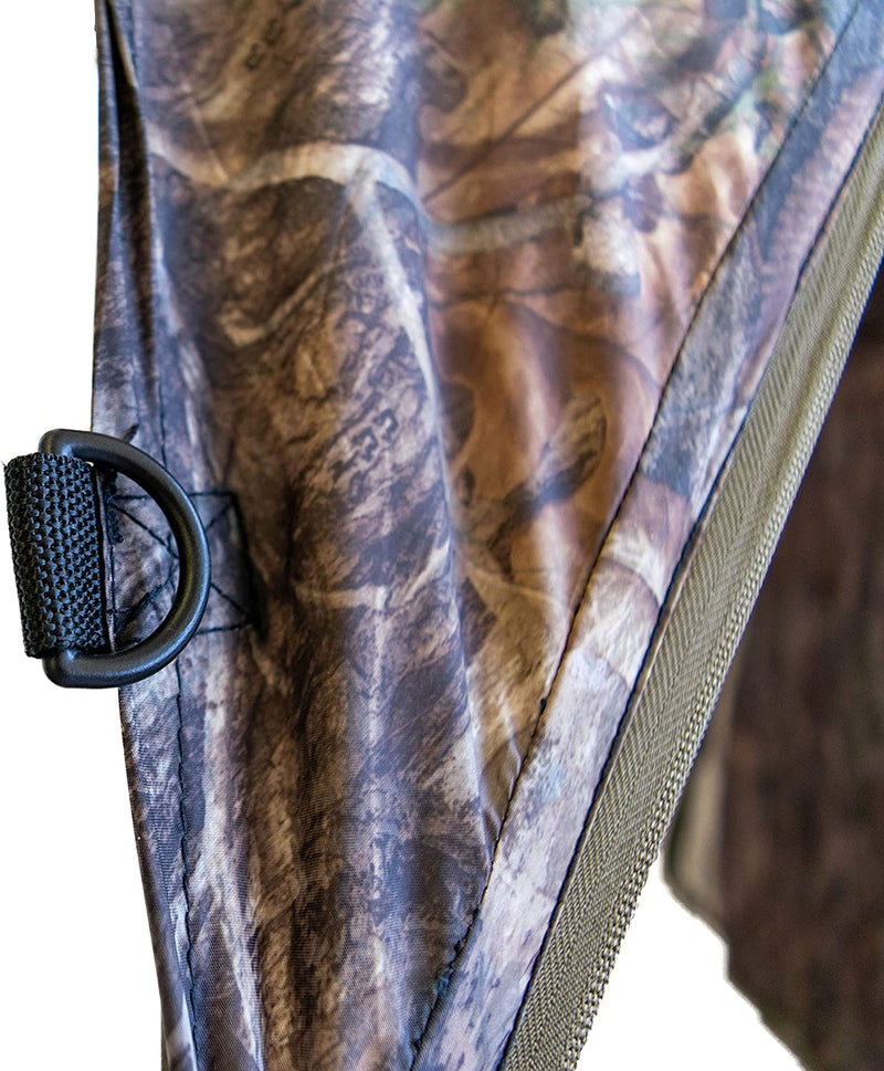 Cooper Hunting 2020 Big Tom Ground Blind with 3D Leafy Mossy Oak/NWTF Obsession Pattern Designed for Still Hunting or Run and Stalk