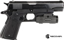 RECOVER Tactical CC3P Grip and Rail System for the 1911 - BLACK FRAME W/ BLACK AND PHANTOM PANELS - Middletown Outdoors