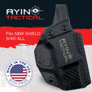 AYIN IWB/OWB Holster Right-Handed for Smith & Wesson M&P 9/40 Shield and M&P 9/40 Shield M2.0 With or Without Optic - Middletown Outdoors
