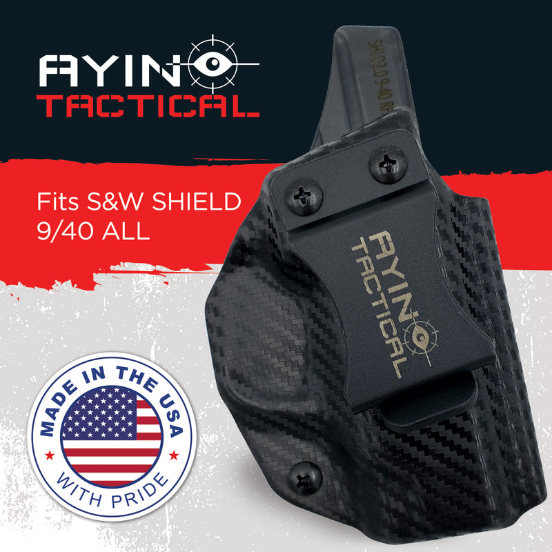 AYIN IWB/OWB Holster Right-Handed for Smith & Wesson M&P 9/40 Shield and M&P 9/40 Shield M2.0 With or Without Optic - Middletown Outdoors