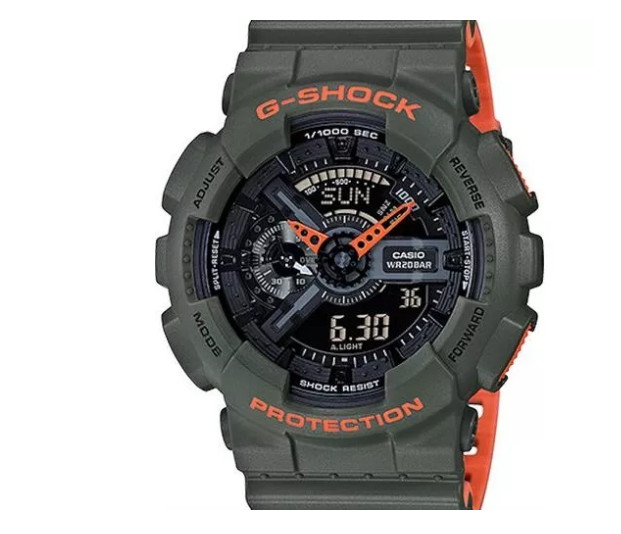 Casio Men's GA110LN-3ACR G-Shock Green Sports Watch - Middletown Outdoors