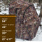 AYIN Tactical Hunting Blind See Through with Carrying Bag, 1 Person Pop Up Ground Blinds 270 Degree Field of View, Portable Durable Hunting Tent for Deer & Turkey Hunting