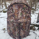 AYIN Tactical Hunting Blind See Through with Carrying Bag, 1 Person Pop Up Ground Blinds 270 Degree Field of View, Portable Durable Hunting Tent for Deer & Turkey Hunting