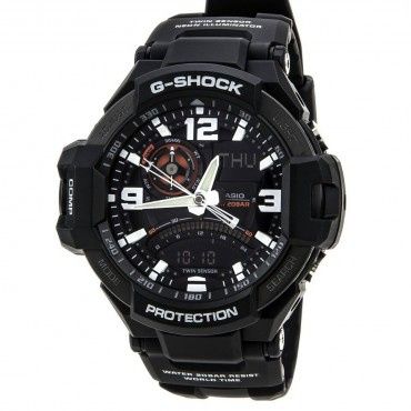 Casio G-Shock GA-1000-1A Aviation Series Men's Luxury Watch, One Size | Black - Middletown Outdoors